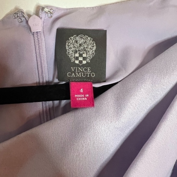 VINCE CAMUTO Asymmetrical Flutter Sleeve Gown, 4 - Picture 2 of 10